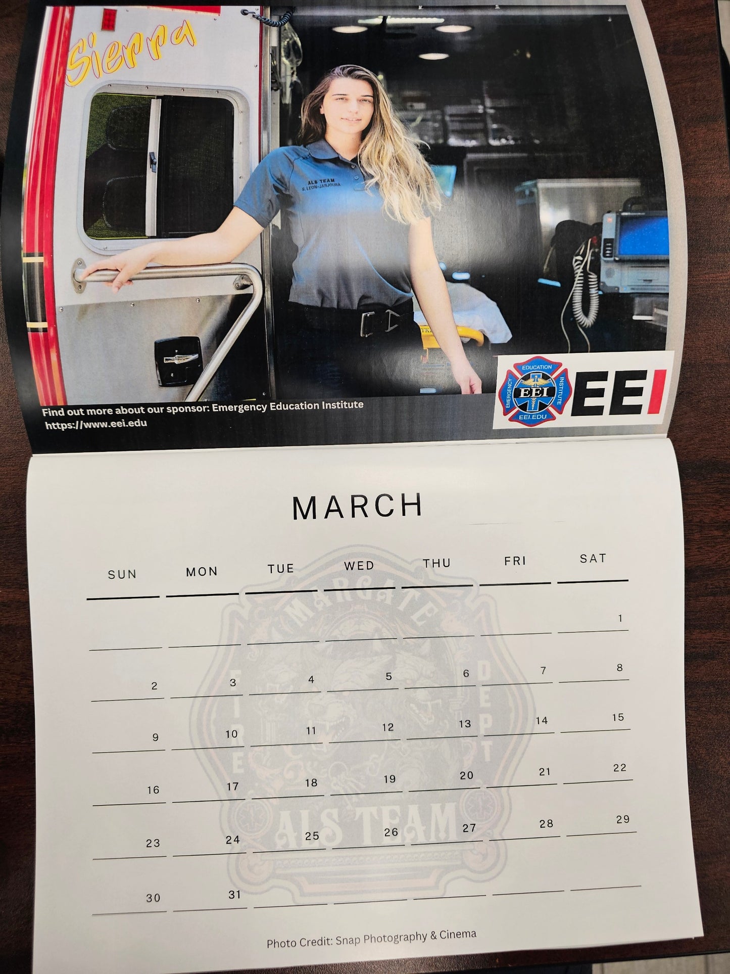 ALS Competition Team 2025 Calendar